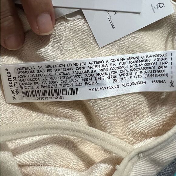 New! Zara Body Strap Suit Ivory Limitless Contour Collection Size XS - Picture 5 of 8